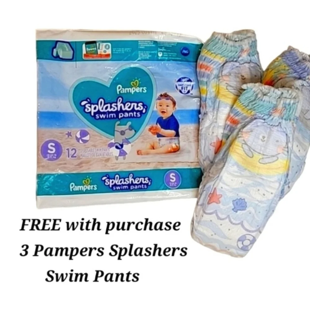 Boy's Swimsuit Bundle: 2 Swim Brief Bottoms & FREE Swim Diapers